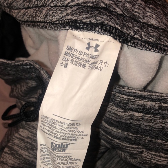 Black and grey heather Under armor sweats - Picture 2 of 2